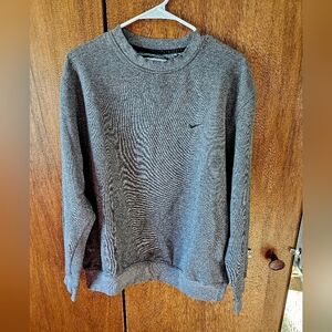 Vintage Y2k Nike Mini Swoosh Men's Gray Crewneck Sweatshirt | Large